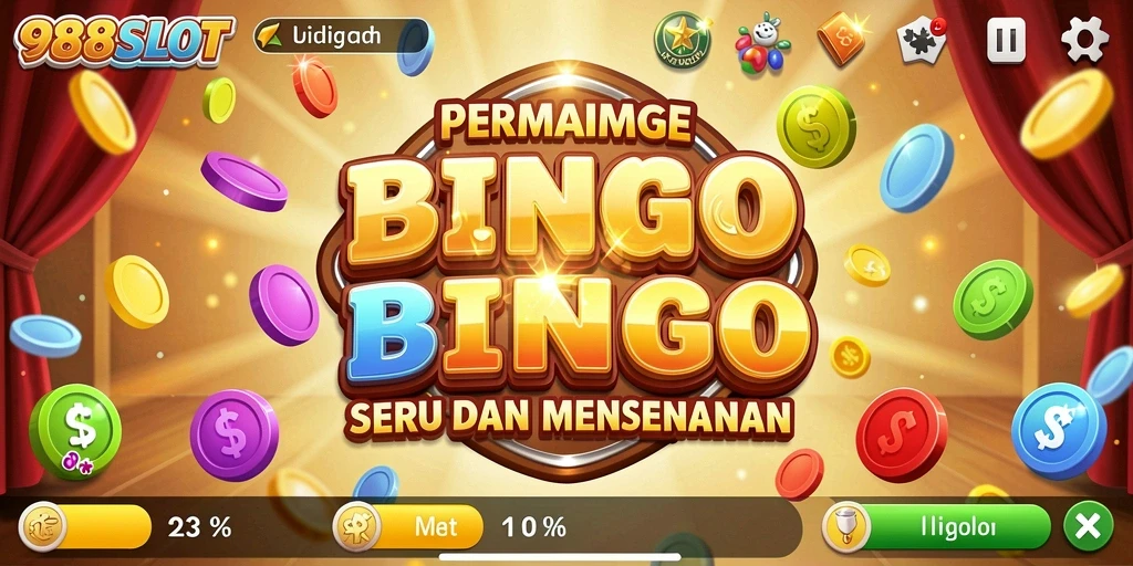 Screenshot gameplay Bingo di 988SLOT yang menggugah selera.