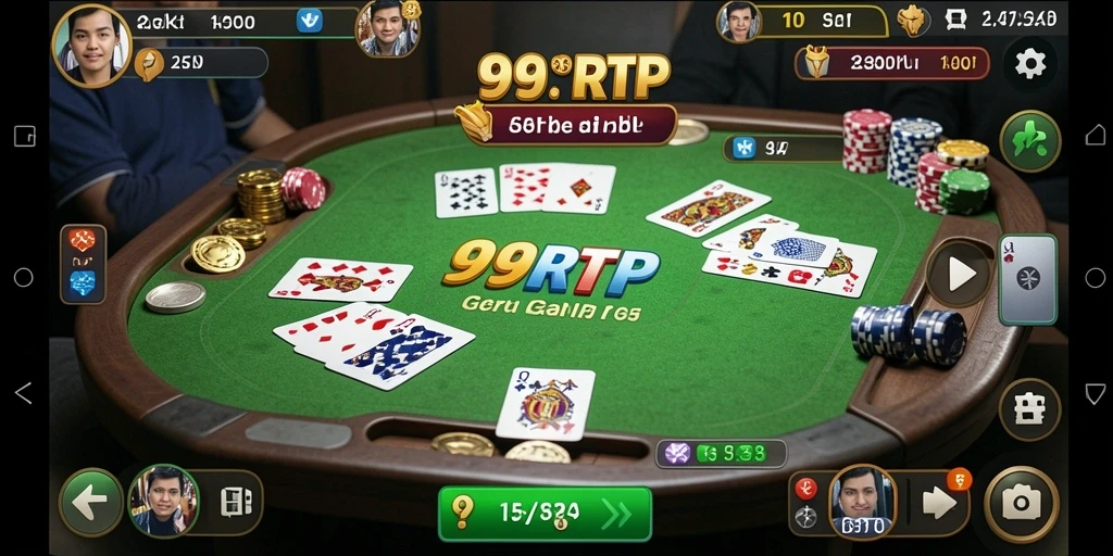 Tampilan gameplay Gaple yang seru dan menarik di 99RTP.