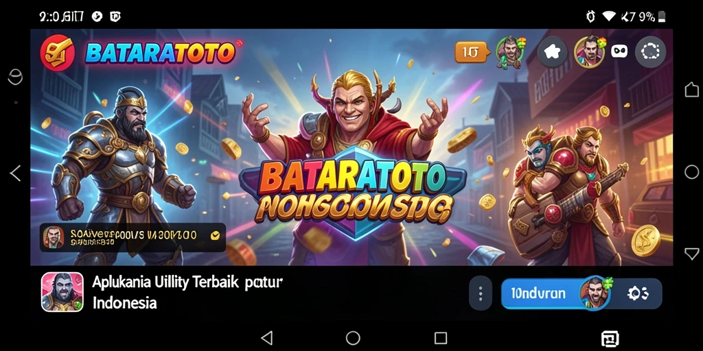 Tampilan antarmuka utama BATARATOTO yang intuitif dan menarik.