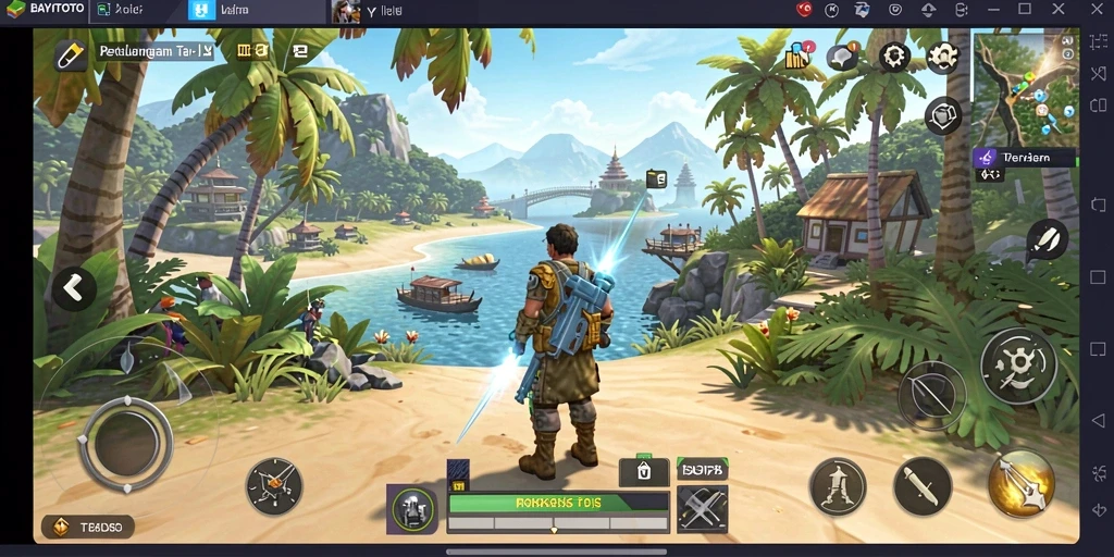 Screenshot menampilkan gameplay eksplorasi dunia terbuka BAYITOTO.