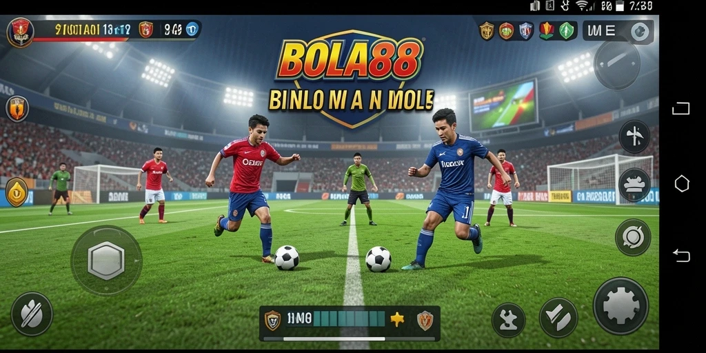 Screenshot BOLA88 memperlihatkan aksi seru di lapangan bermain.