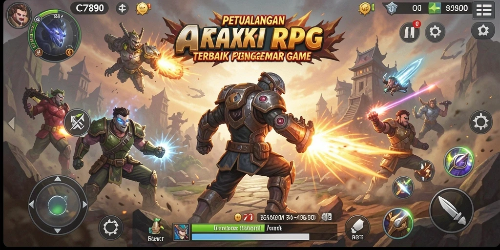Tangkapan layar gameplay C7890 yang menunjukkan aksi pertempuran seru.