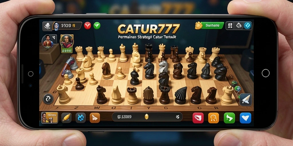 Tampilan gameplay CATUR777 dengan grafis menarik dan antarmuka intuitif.