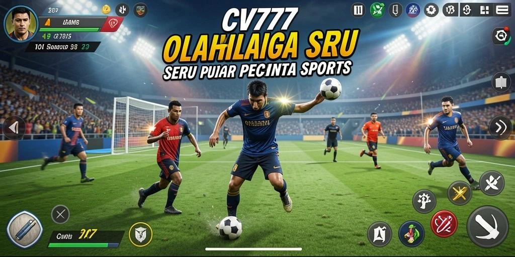 Menampilkan aksi seru dari gameplay olahraga di CV777.