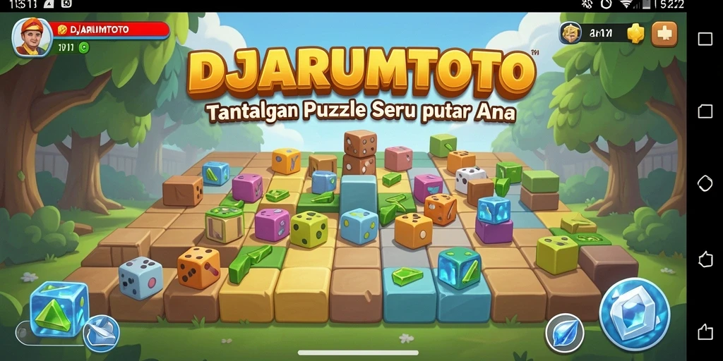 Screenshot gameplay DJARUMTOTO dengan berbagai level Puzzle menantang.