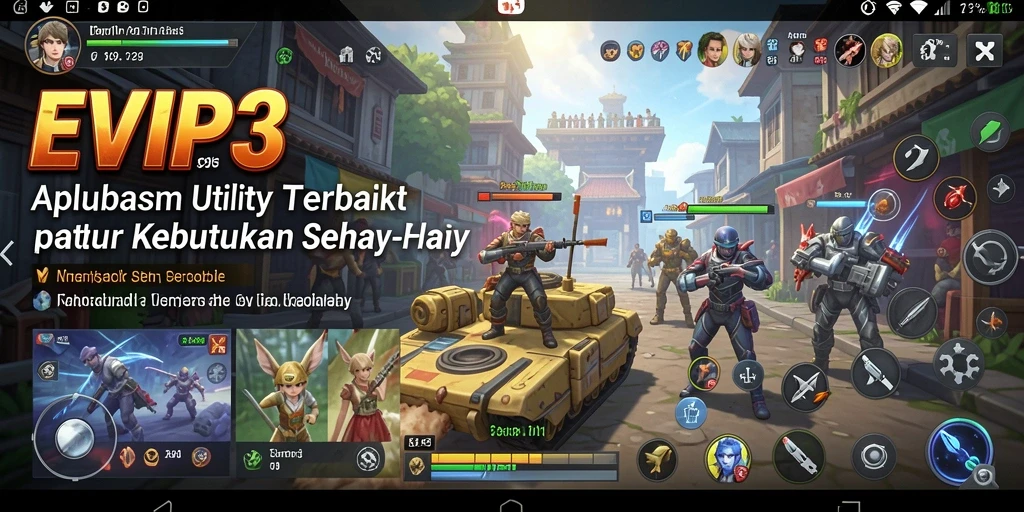 Tampilan antarmuka EVIP3 yang intuitif dan menarik.