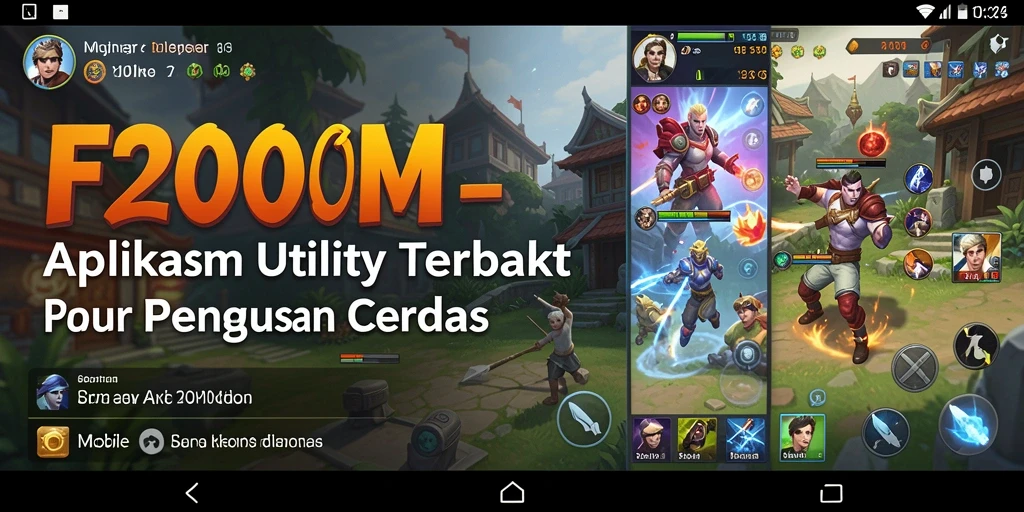 Tampilan antarmuka F200M yang menarik untuk aplikasi Utility.