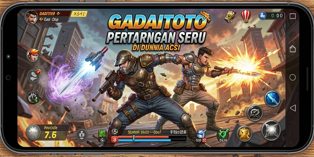 Tampilan gameplay GADAITOTO yang menegangkan dan penuh aksi.