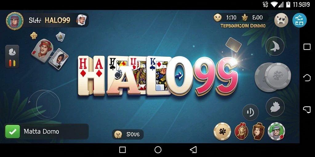 Tampilan menarik dari HALO99 saat bermain Domino.