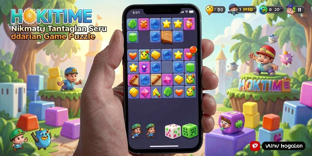 Tampilan gameplay HOKITIME yang menarik dan penuh warna.