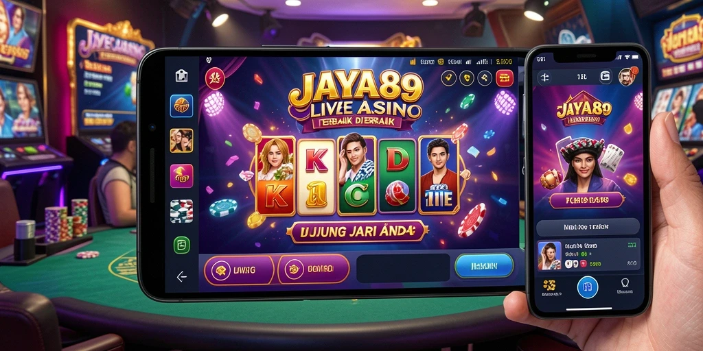 Tampilan menarik dari permainan Live Casino di JAYA89.