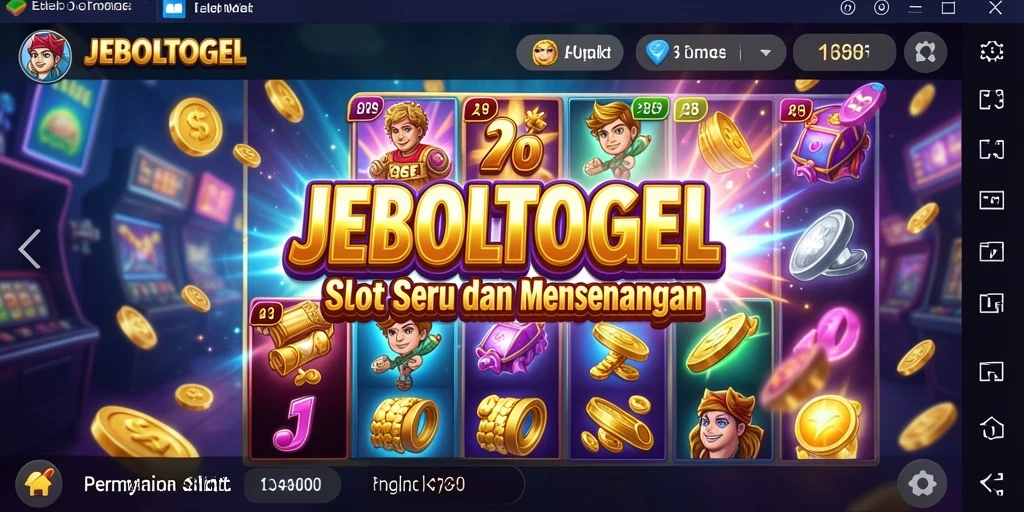 Tampilan utama gameplay Slot JEBOLTOGEL yang menarik.