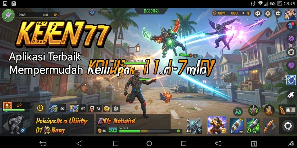 Tampilan utama <strong>KEREN777</strong> dengan fitur-fitur Utility yang lengkap.