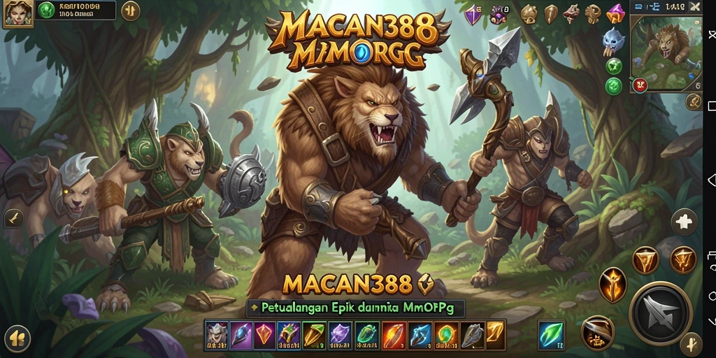 Tampilan gameplay epik dalam <strong>MACAN388</strong> yang menampilkan pertarungan antar pemain.