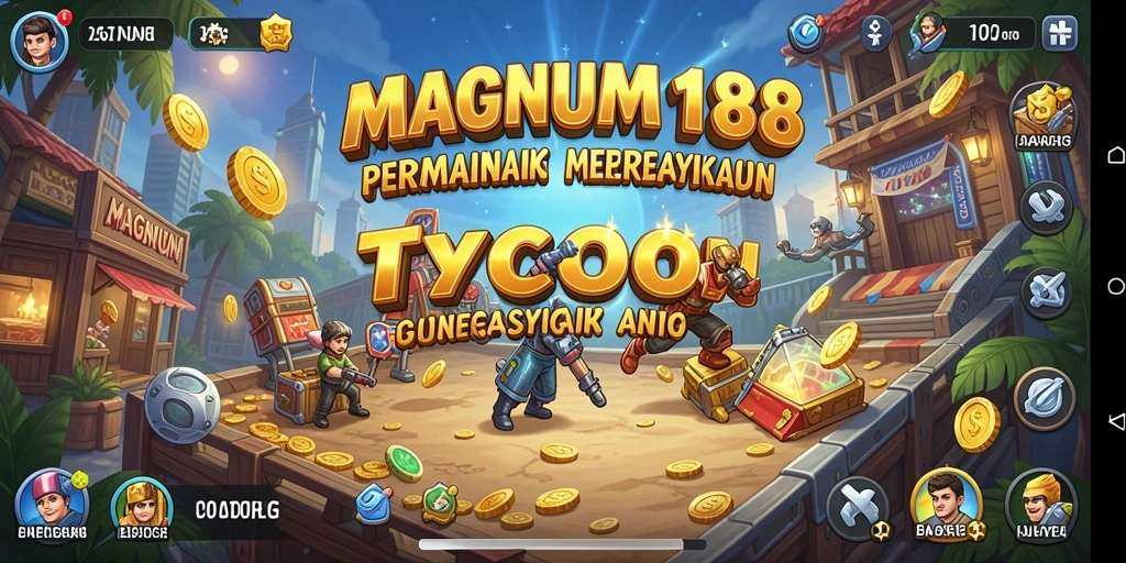 Tampilan gameplay MAGNUM188 yang menampilkan aktivitas manajerial yang intens.