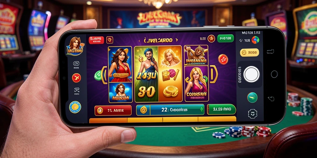 Tampilan menarik gameplay Live Casino di MG108.