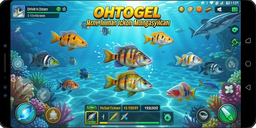 Tangkapan layar menampilkan aksi seru dalam gameplay Tembak Ikan OHTOGEL.