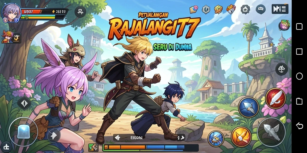 Tampilan gameplay RAJALANGIT77 yang menakjubkan dan penuh aksi.