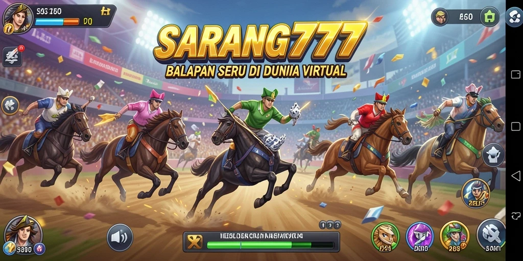 Tampilan dinamis gameplay balapan yang seru dan menegangkan.