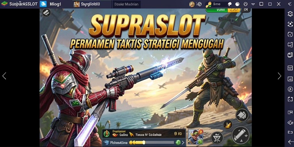 Gameplay menegangkan SUPRASLOT dengan strategi menarik.