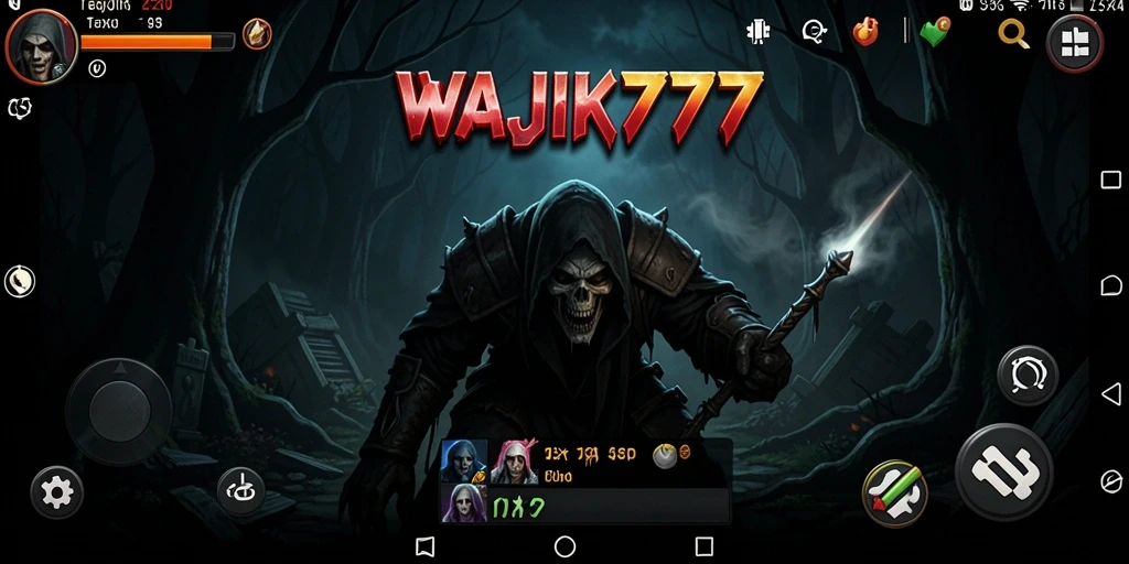Gameplay WAJIK777 menunjukkan momen menegangkan saat menghadapi monster.